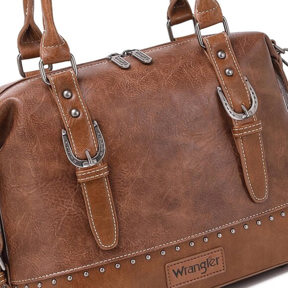 Wrangler Doctor Bag Top Handle Purse Hobo Shoulder Barrel Satchel Handbags for W - Picture 2 of 6